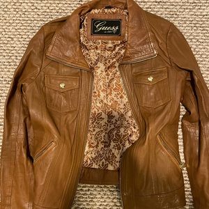 GUESS SIZE M LEATHER JACKET